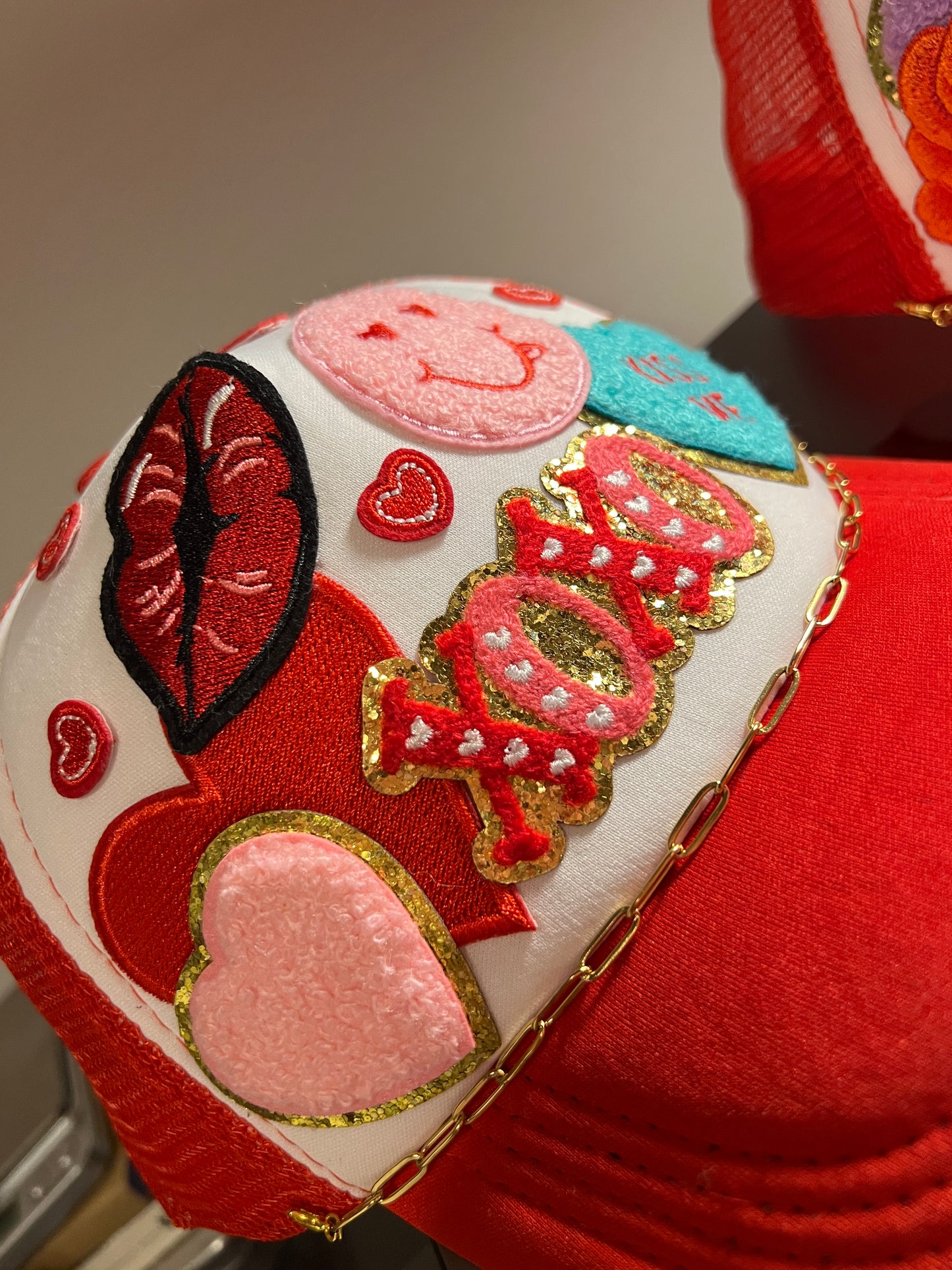 Valentines Day Custom Patch Trucker Hat