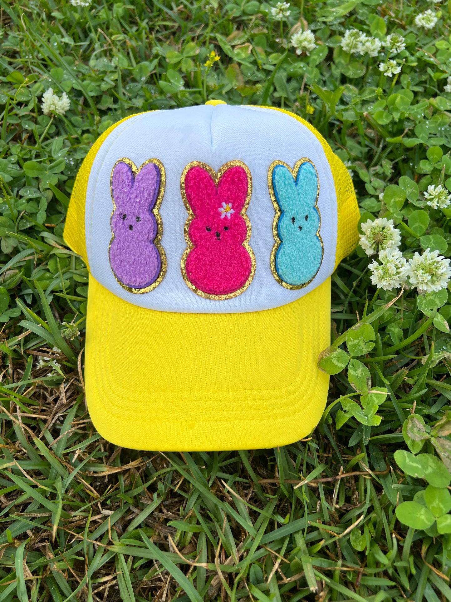 Easter Bunny Peep Mesh Spring Trucker Hat