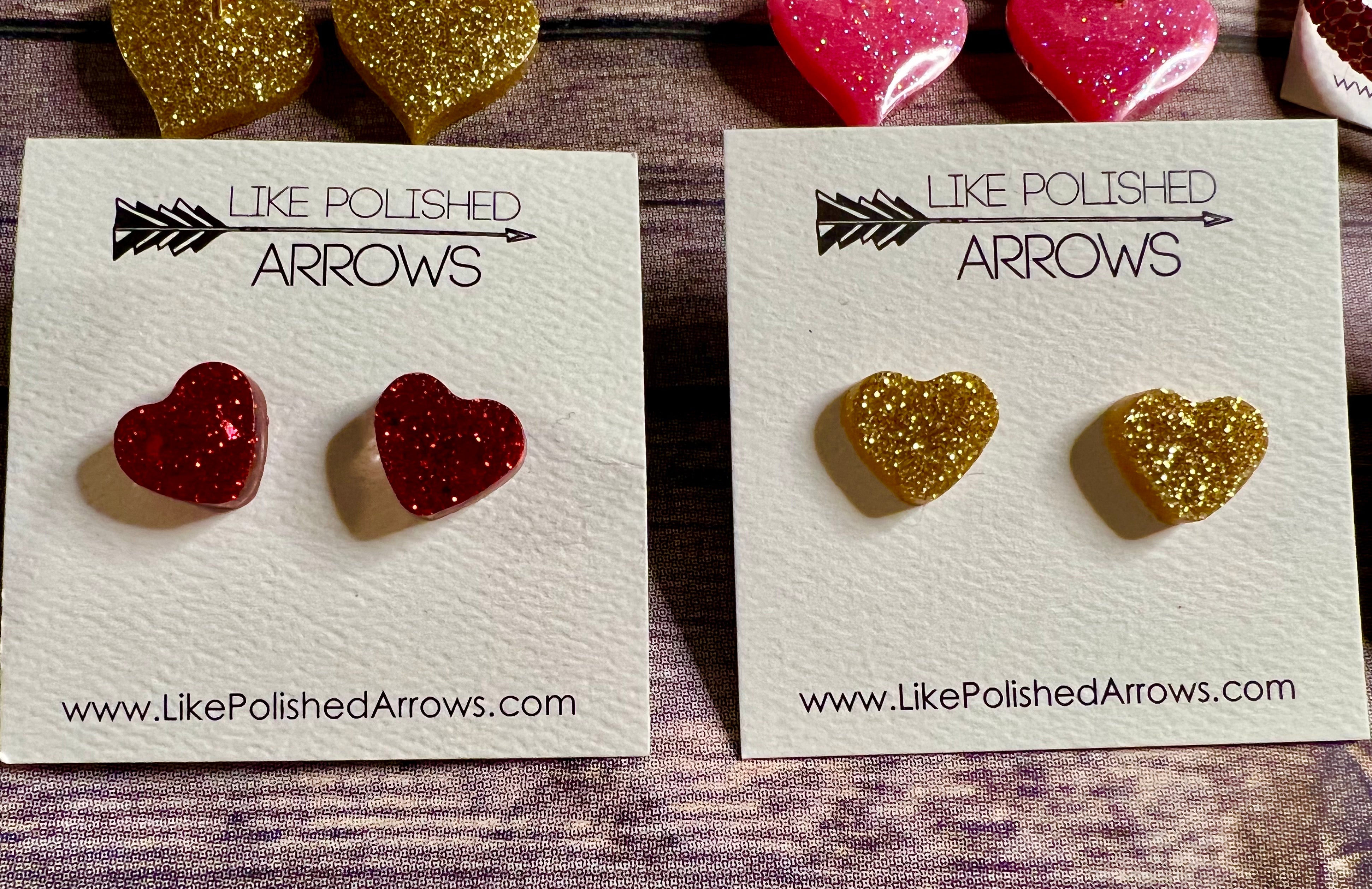 Valentines Day Glitter Hearts Lips Hoops and More!