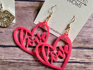 Valentines Day Glitter Hearts Lips Hoops and More!