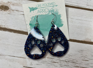 Prairieville Middle Blue and Orange Earrings Collection