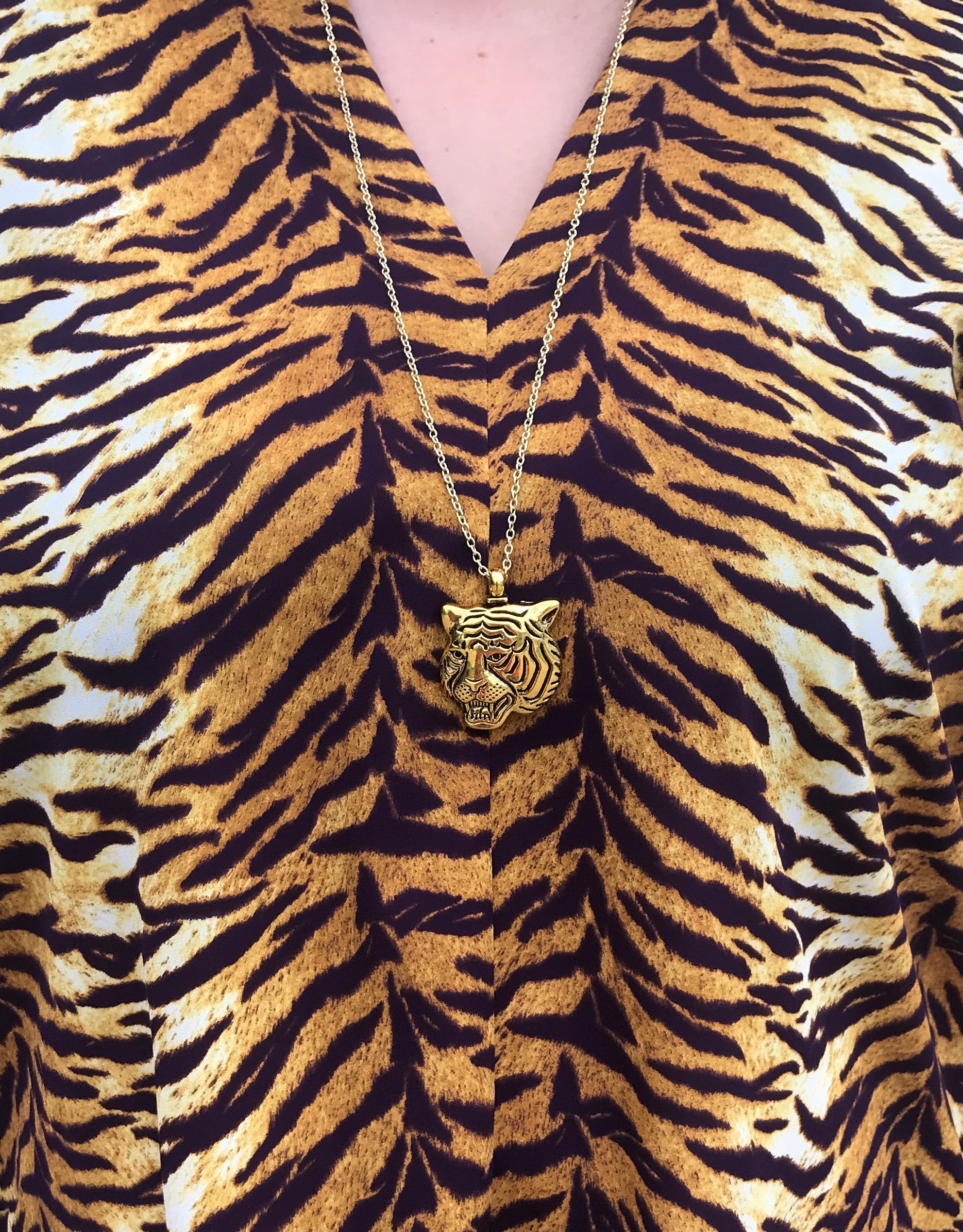 LSU Retro Tiger Necklace